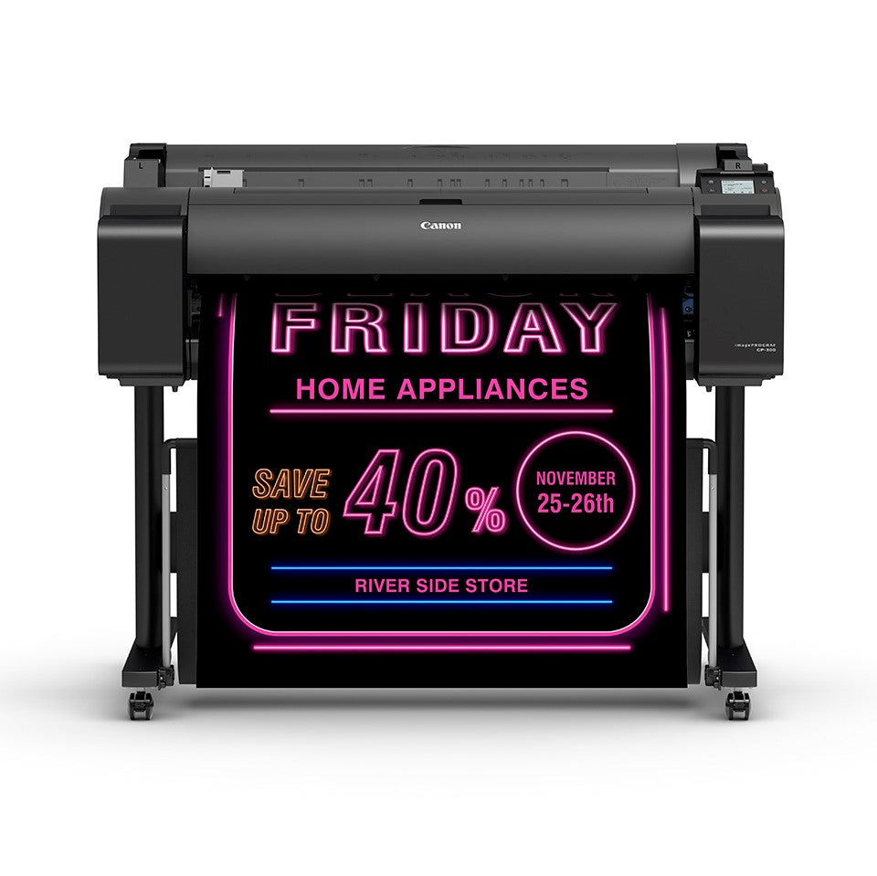 Canon imagePROGRAF GP-300 6 Colour including Fluorescent Pink 36" Large Format Printer with Stand