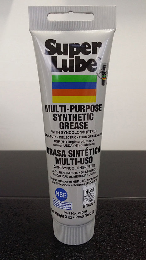 SUPER LUBE Synthetic Grease 21030 Multi Purpose Lubricant 85g (3oz) Tube  PTFE