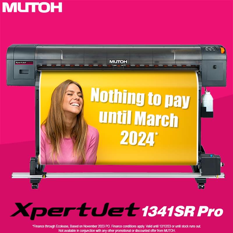 Mutoh XpertJet 1341SR PRO Eco-Solvent 54" Large Format Printer