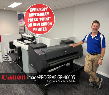 Kwik Kopy Cheltenham upgrade to new Canon GP