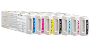 Set of EJ ink cartridges on a white background