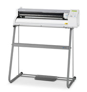 Plotter with stand on a white background