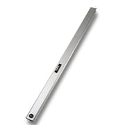 Long, thin metallic object on a white background Rotatrim Straight Edge Rulers