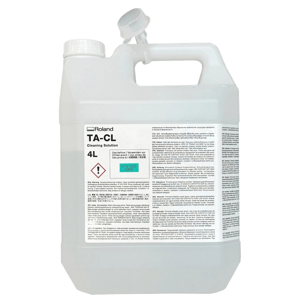Roland TA-CL cleaning solution container on a white background