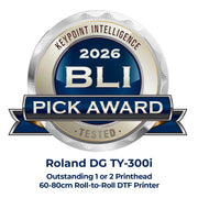 2026 BLI Pick Award for Roland DG TY-300i printer on a white background