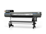 Large flatbed printer on a white background