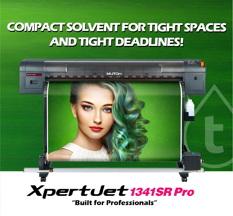 Mutoh XpertJet 1341SR PRO Eco-Solvent 54" Large Format Printer