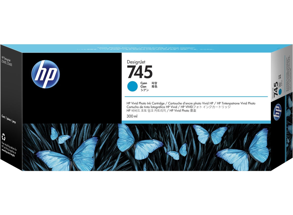 HP 745 DesignJet Ink 300ml – Z2600/Z5600 Printer Ink