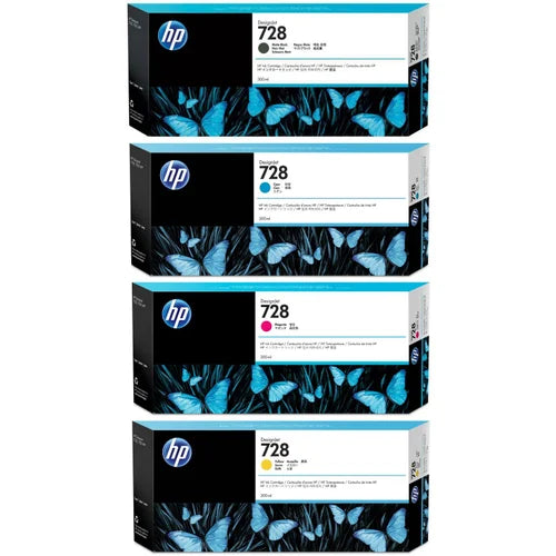 HP 728 DesignJet Ink 300ml – T730/T830 Printer Ink