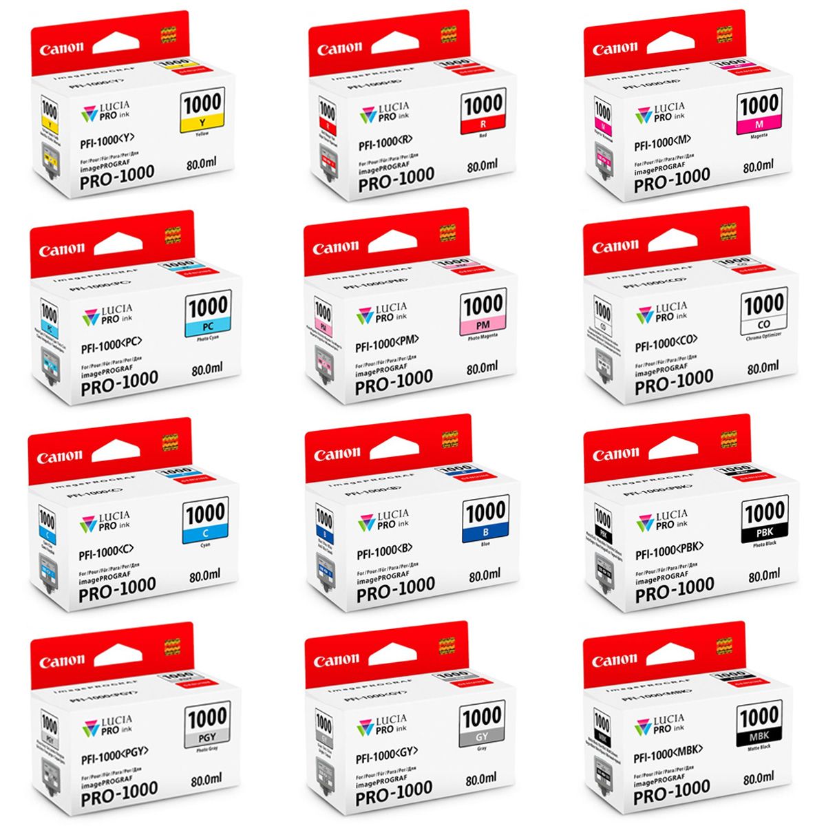 Canon PFI-1000 Lucia PRO Ink - 80ml